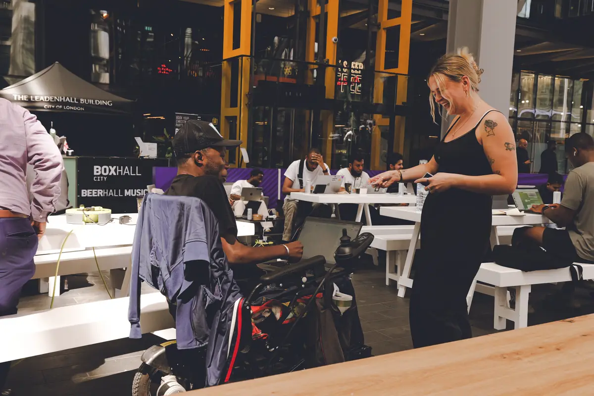 Hackathon participants at the Leadenhall Building venue